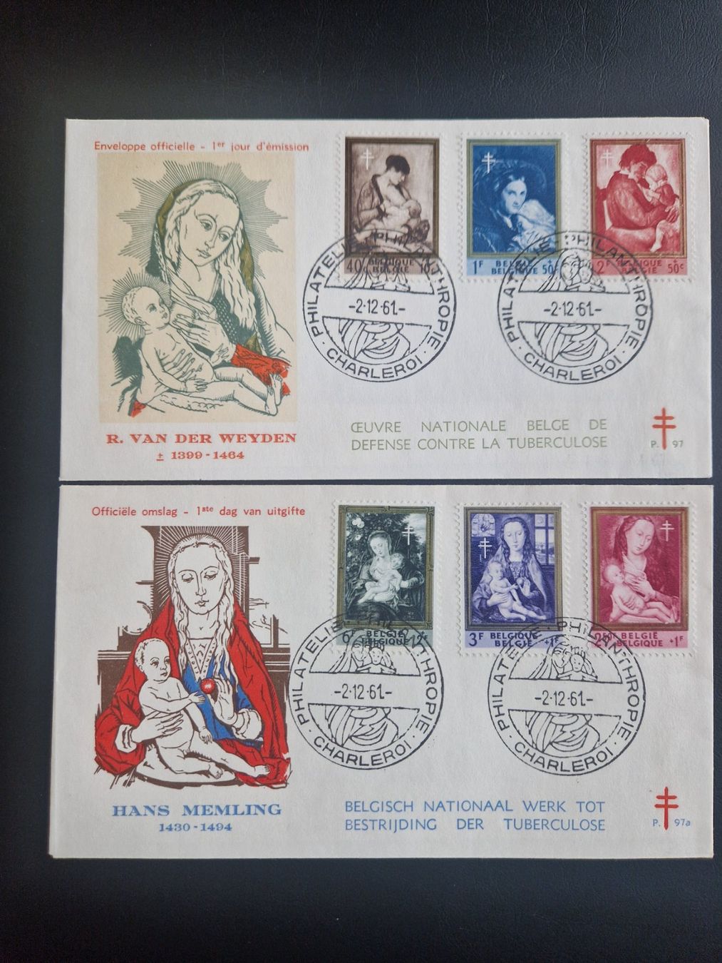 Alle Briefmarken: Belgique   1961  FDC   1258 - 1263 – Gebraucht aus Bouveret von hckoala
