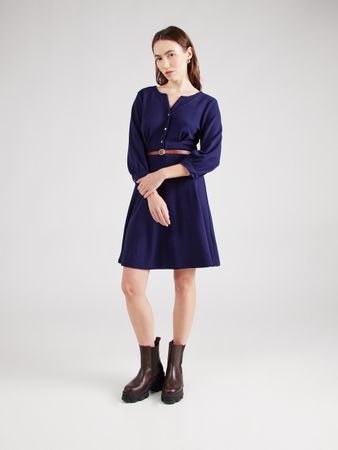 Kleid mit Gürtel dunkelblau, Grösse 38