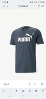 T-Shirt Puma Logo Tee Dark Denim L