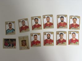 Spanien Fussball Panini Stickers WM 2018