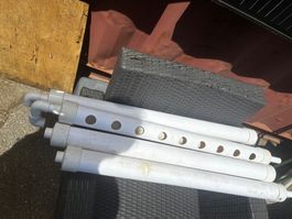 8 Stk Hydroponik Rohre System mit Pumpe und vielen Teilen