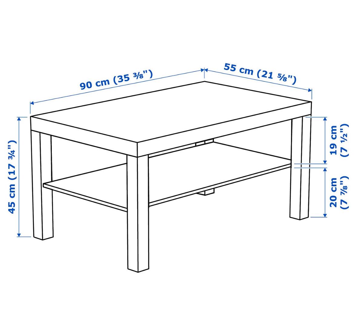 Ikea Tische: Table basse IKEA LACK – Blanc – Gebraucht aus Biel/Bienne von crm_2l6n 2