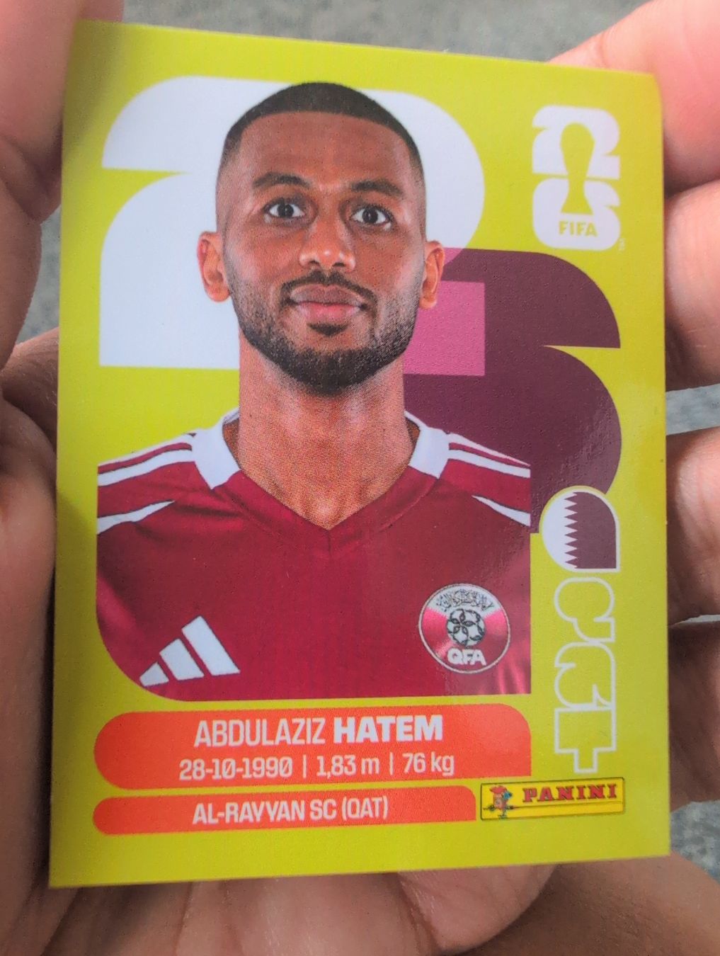 Panini Cartes à collectionner: Abdulaziz Hatem QAT 15 – Neuf avec emballage d'origine à Lausanne par KarolyneBaiao