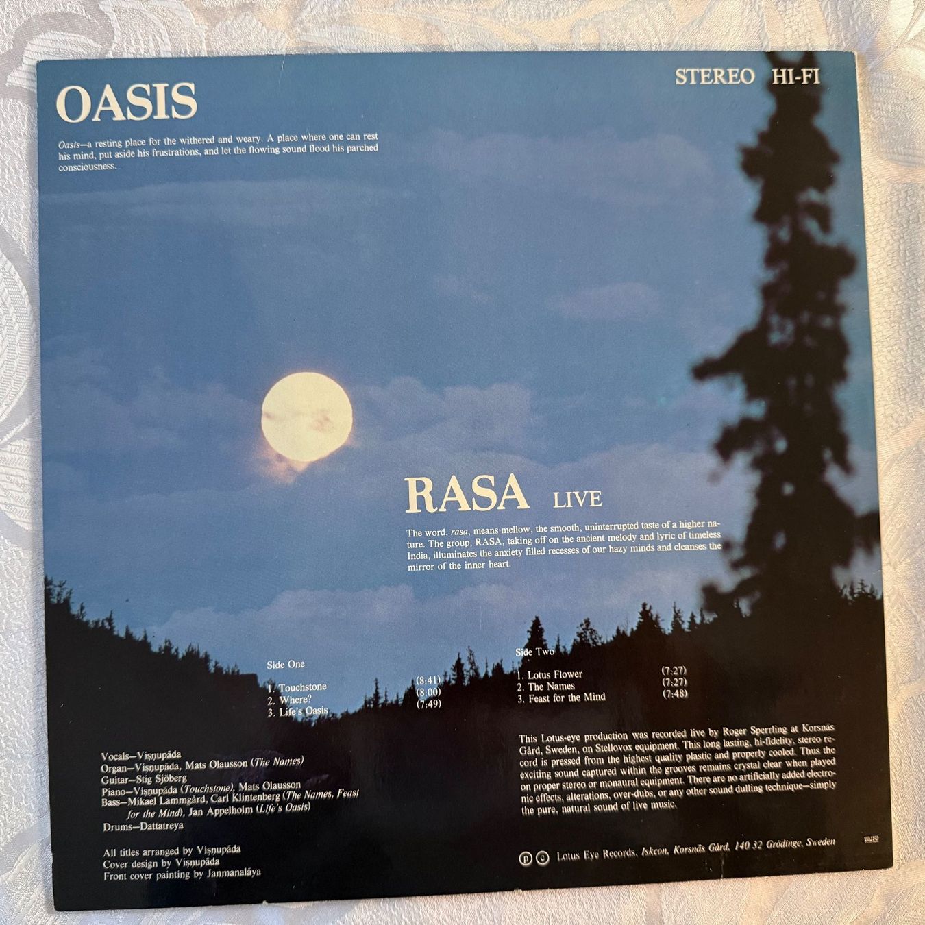 Dischi in vinile: RASA - OASIS – Usato da Zürich venduto da fehlton 1
