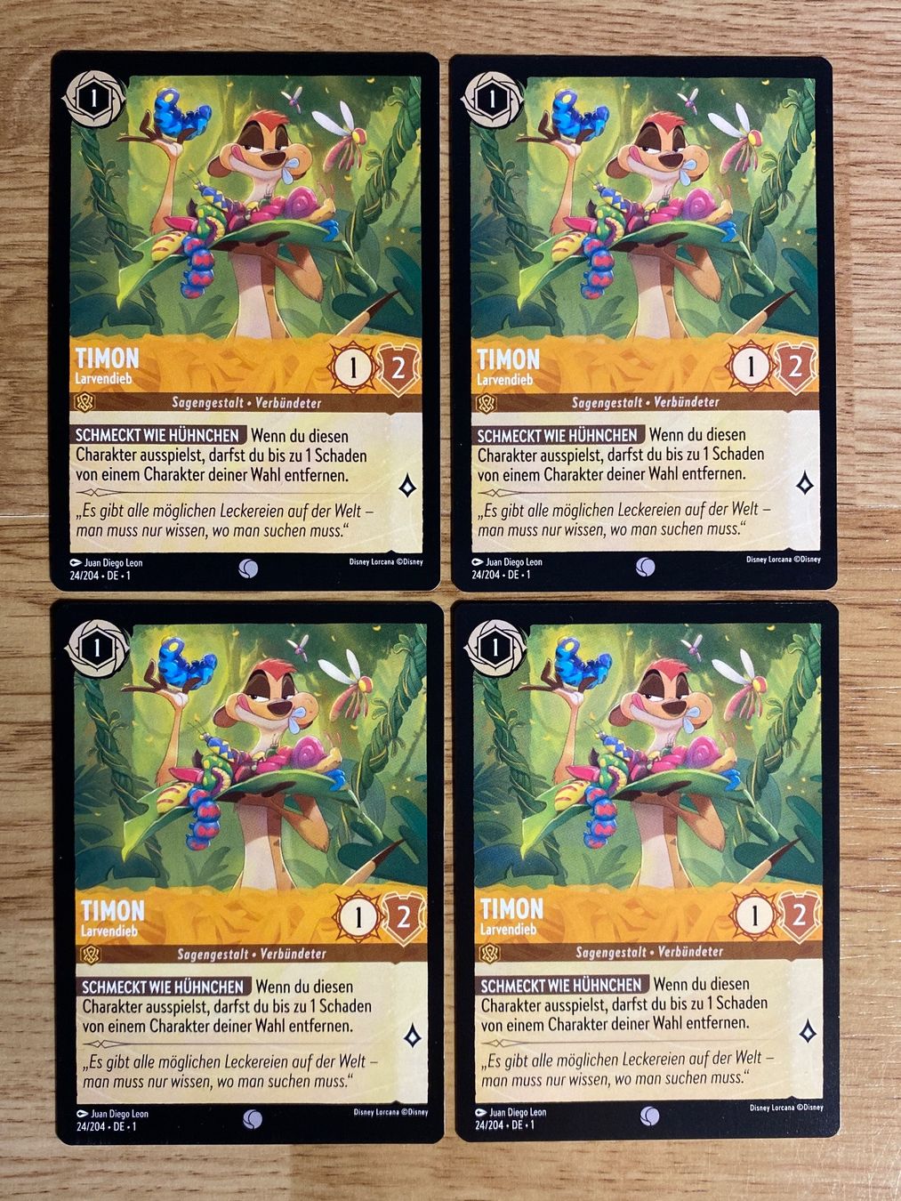 Disney Carte collezionabili: Timon DE 24 Disney Lorcana 1 – Nuovo (secondo la descrizione) da Rafz venduto da SaintCruz