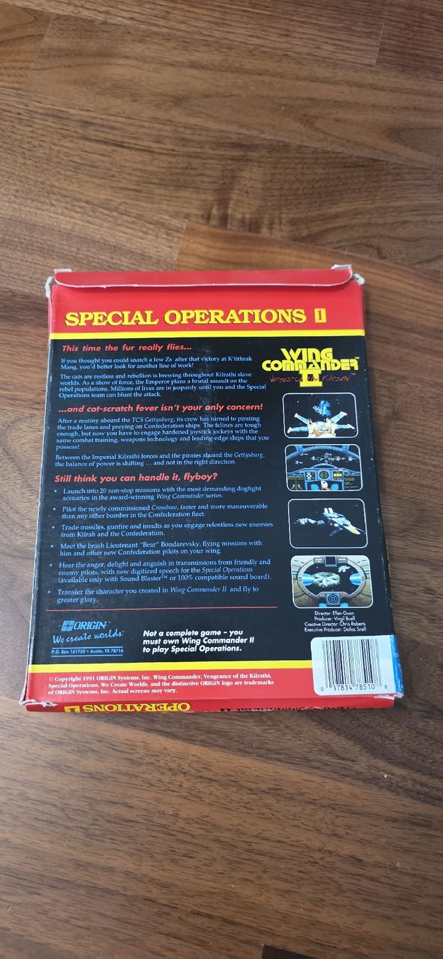 Giochi: Wing Commander II Special Operations 1 + 2 Big Box – Usato da Jona venduto da AntonioSposito 1