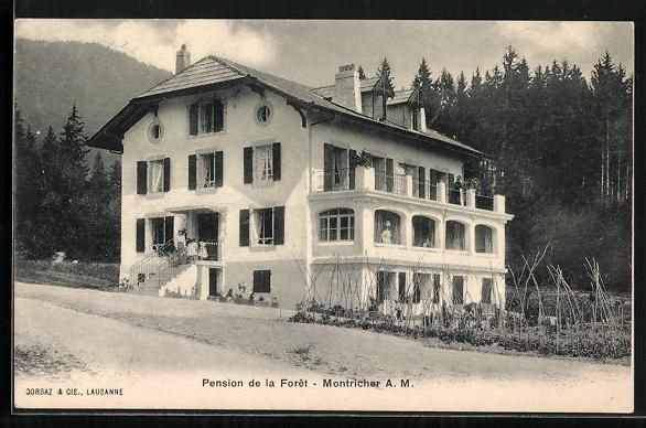 Ansichtskarten: Montricher /A. M., Pension de la Forêt – Gebraucht aus Berlin von bartko-reher