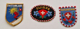 Lot3 Suisse Switzerland Stoff Wappen Badge SG Stickerei