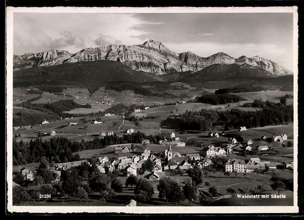 Cartes postales: Waldstatt am Säntis, Ortsansicht aus de – D'occasion à Berlin par bartko-reher