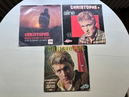 CHRISTOPHE tolle Singles inkl. Hit Aline Kult 60's Chanson