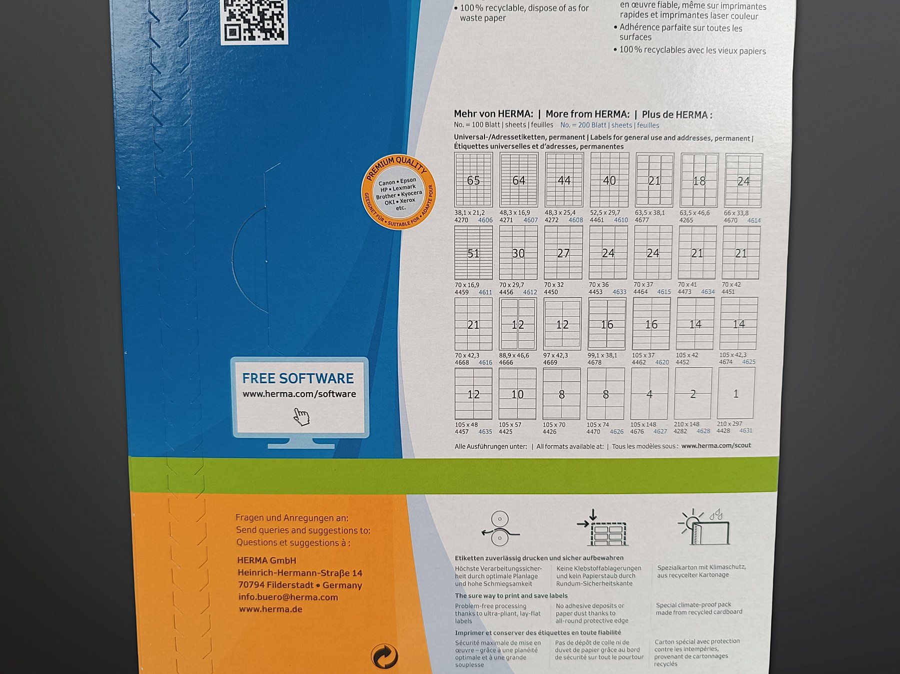 Sticker: HERMA Etiketten Nr. 4455 – Nuovo (secondo la descrizione) da Suhr venduto da Restwert_Suhr 3