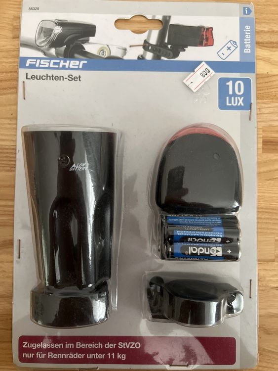 Fischer Pezzi di ricambio: Fischer Velo LED Leuchten-Set 10 Lux, neuwertig – Nuovo e nell'imballaggio originale da Wettingen venduto da Kawasaki987