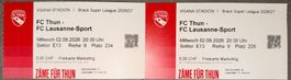 2 Super League-Tickets FC Thun - FC Lausanne