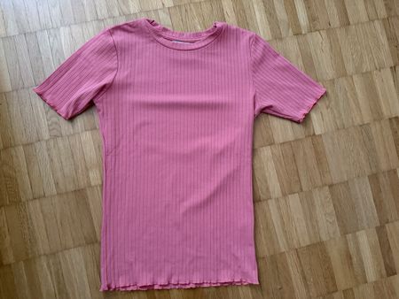 Damen T-Shirt Bonatti gerippt rosa Gr. M (entapricht einer S