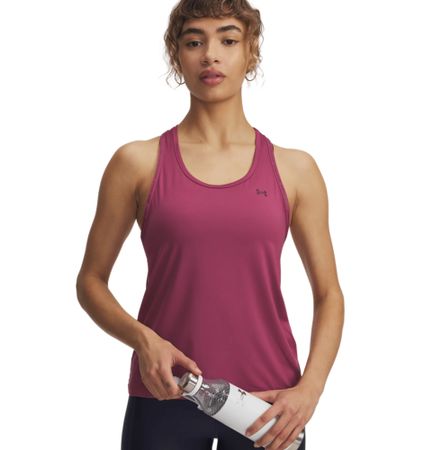 Under Armour Tech Knockout Tank - fuchsia dusk (Grösse: SM)