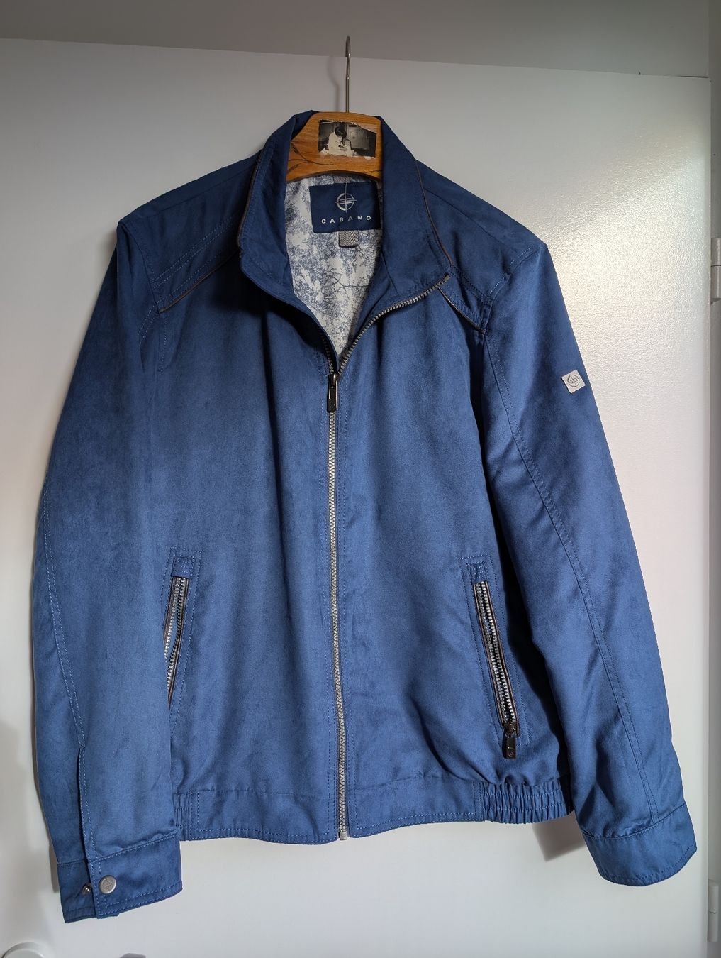 Giacche: blaue Harrington Jacke – Nuovo (secondo la descrizione) da Bern venduto da huschelchen
