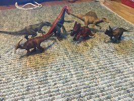 Dinosaurier Spielfiguren Set 6 Stück gebraucht Zustand