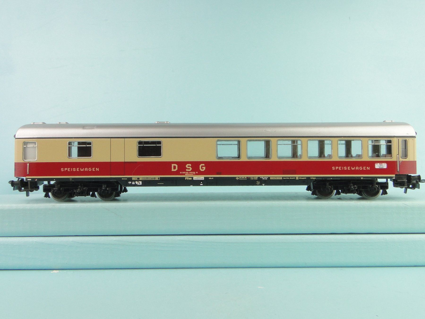 Märklin Modellini di ferrovie: Märklin 4087 DSG Speisewagen, Blech – Usato da Bülach venduto da cann11 1