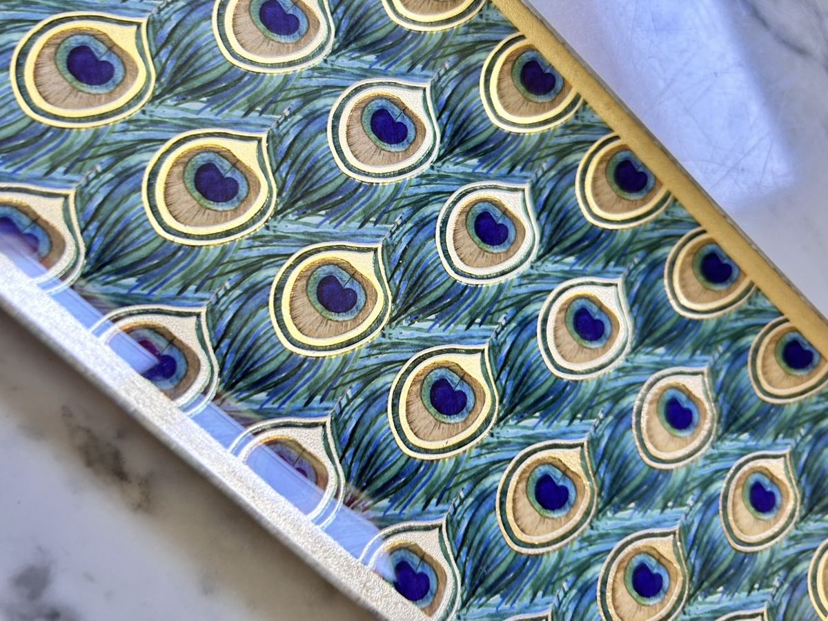Piatti di portata: Peacock Feather Design Glass Tray – Nuovo (secondo la descrizione) da Biel/Bienne venduto da zit_v5yc 3