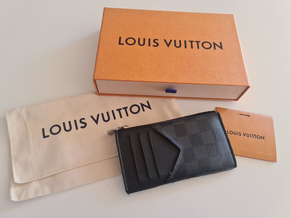 Louis Vuitton: Coin Card Holder N64038 Damier Grahphite