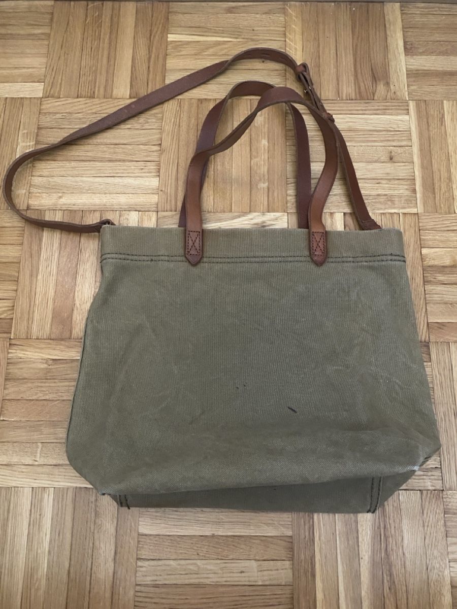 Borse da donna: Sac cabas toile et cuir kaki – Usato da Onex venduto da AlisonH 1