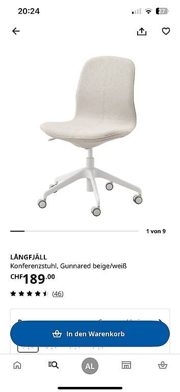 Ikea Sedie: IKEA Bürostuhl Långfjäll – Usato da Sarnen venduto da _leibundgut_ 1