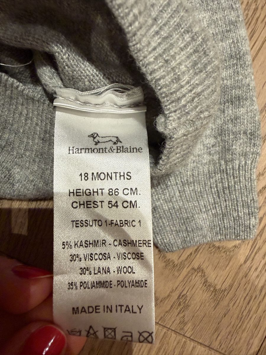 Pullover & Sweatshirts: Harmont&Blaine Pullover, Gr. 86, 18M, Top mit Cashmere – Gebraucht aus Küsnacht ZH von ToddyGinger 3