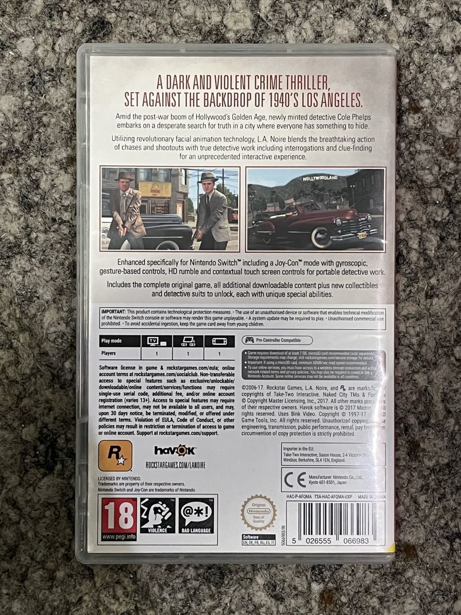 Nintendo Giochi: L.A. Noire Spiel – Usato da Bern venduto da famitro 1
