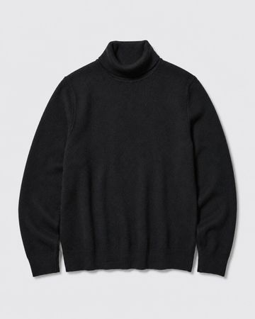 Uniqlo Col roulé 100% laine homme L noir - Neuf