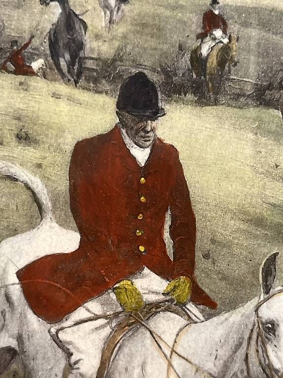 Incisioni: Gravures équestres / Chasse - signé George Wright  – Usato da Enges venduto da Guarajuba01 2