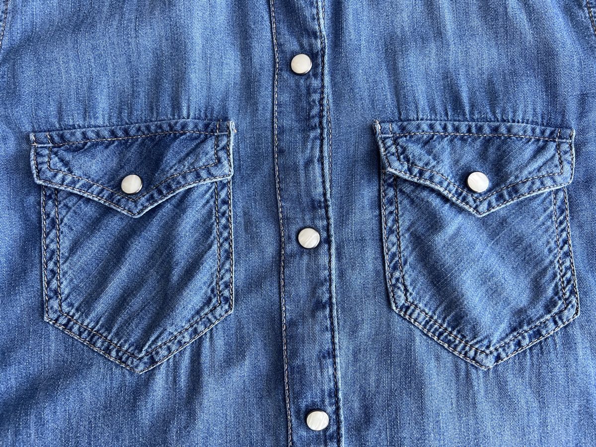 Blusen, T-Shirts & Tops: Jeans Hemd Gr. XS, 164 – Neu (gemäss Beschreibung) aus HORGEN von vladibarca10 3