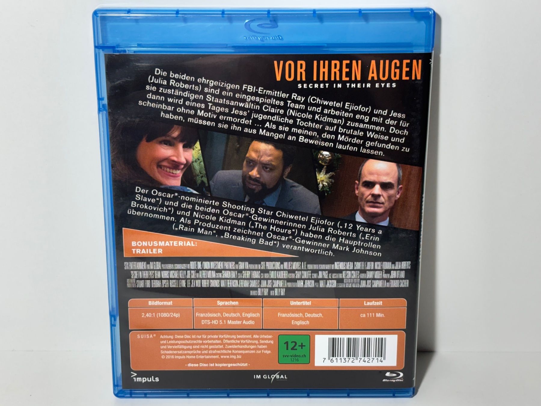 Alle DVDs: Vor ihren Augen Blu Ray – Gebraucht aus Wilderswil von Sstriker 1