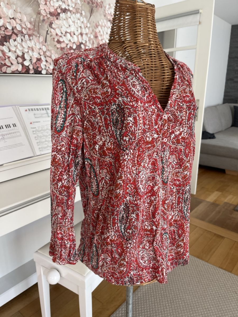 Caroll Camicette: Bluse Caroll rot gemustert, 38 – Usato da Solothurn venduto da Bobesch08 2