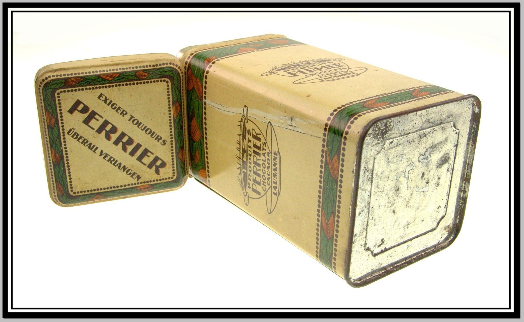 Dosen: Blechdose mit Deckel Perrier Lausanne Chocolats Cacaos – Gebraucht aus Langenthal von hamster-raeumung 5