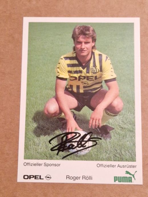 Autografi: Roger Rölli - handsignierte - YB Session 88/89 – Usato da Menziken venduto da Autogramme