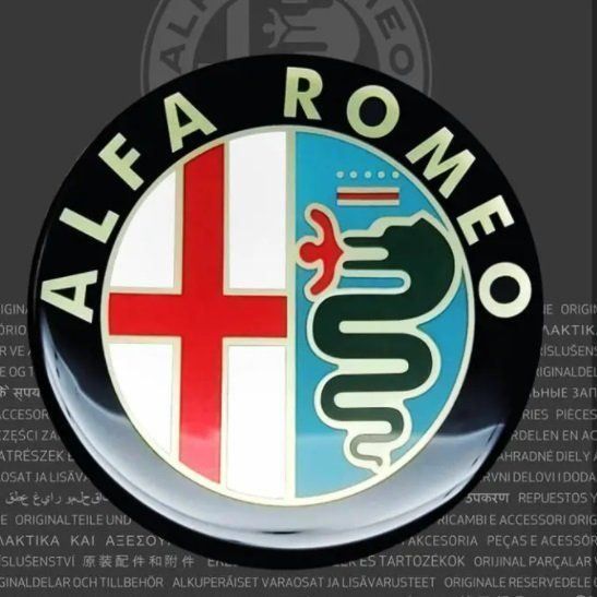 Alfa Romeo 3D Sticker Aufkleber 58mm Old Logo (4er Set!) (Neu und ...