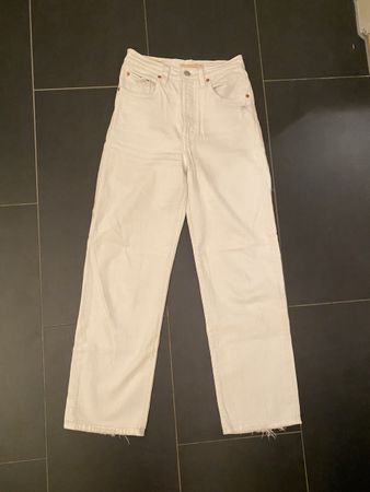 Levi‘s Jeans Ribcage Straight Leg Weiss