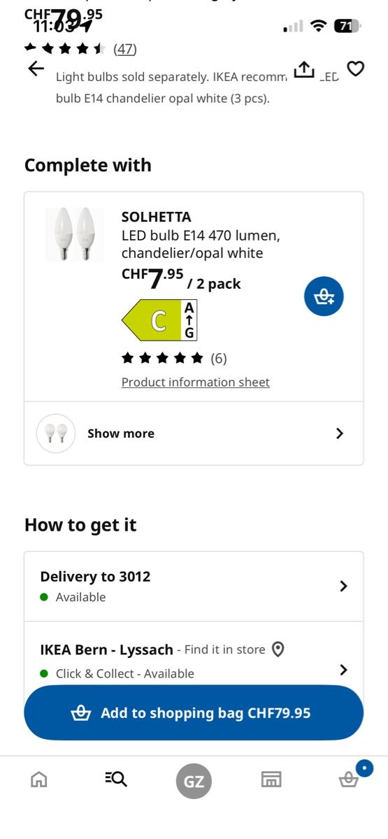 Ikea Lampade: Stehlampe IKEA Hektar 3-Spot, dunkelgrau – Usato da Bern venduto da Binjip 4