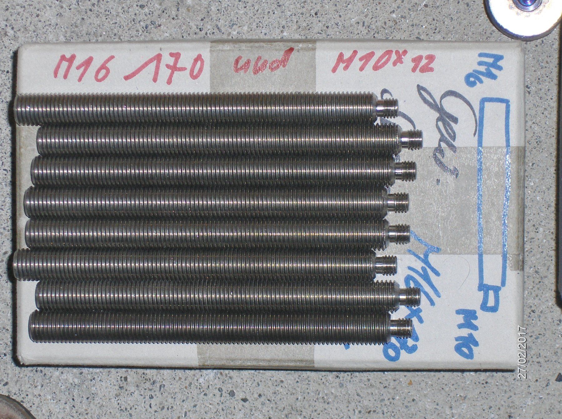 Altro per industria metallurgica: Gewinde Mutter M16 Edelstahl V2A 100St. +1Gew.Stange M16/M10 – Nuovo (secondo la descrizione) da Schlattingen venduto da Schmidi50 1