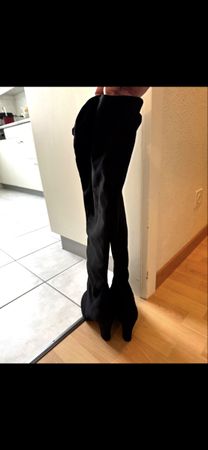 Stiefel Schwarz Overknee Damen Grösse 39 guter Zustand.