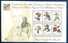 1990 Int.Briefmarkenausstellung Belgica 90 Rosen Block 61 **