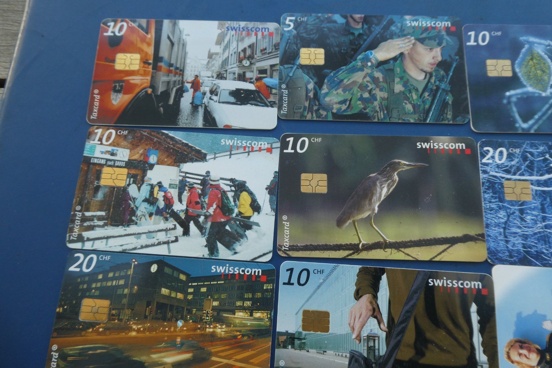 Swisscom Schede telefoniche: Lot de taxecard  Swwiscom – Usato da Fontaines NE venduto da monloisir 1
