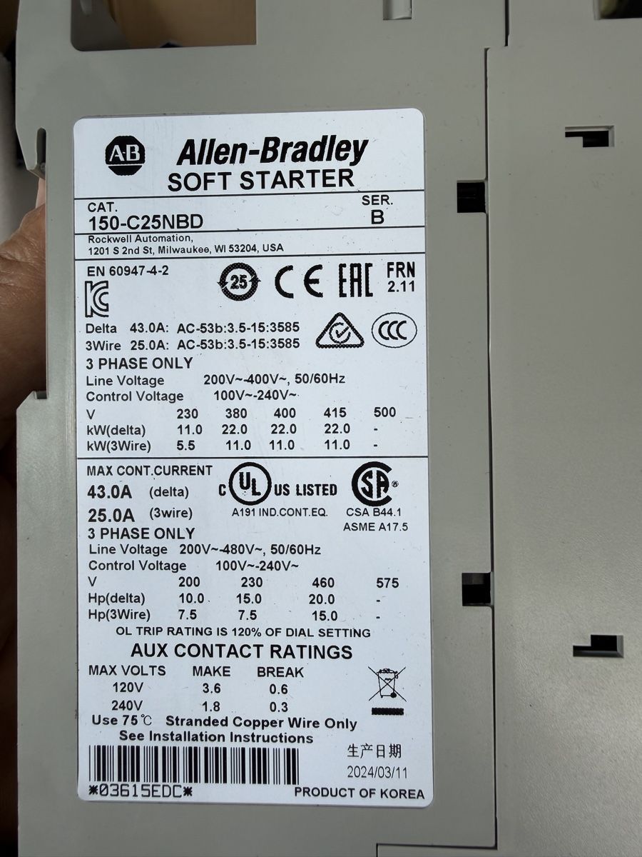 Schalter: Neu Allen-Bradley SMC-3 Softstarter – Neu und originalverpackt aus Rothrist von Sun2024 2