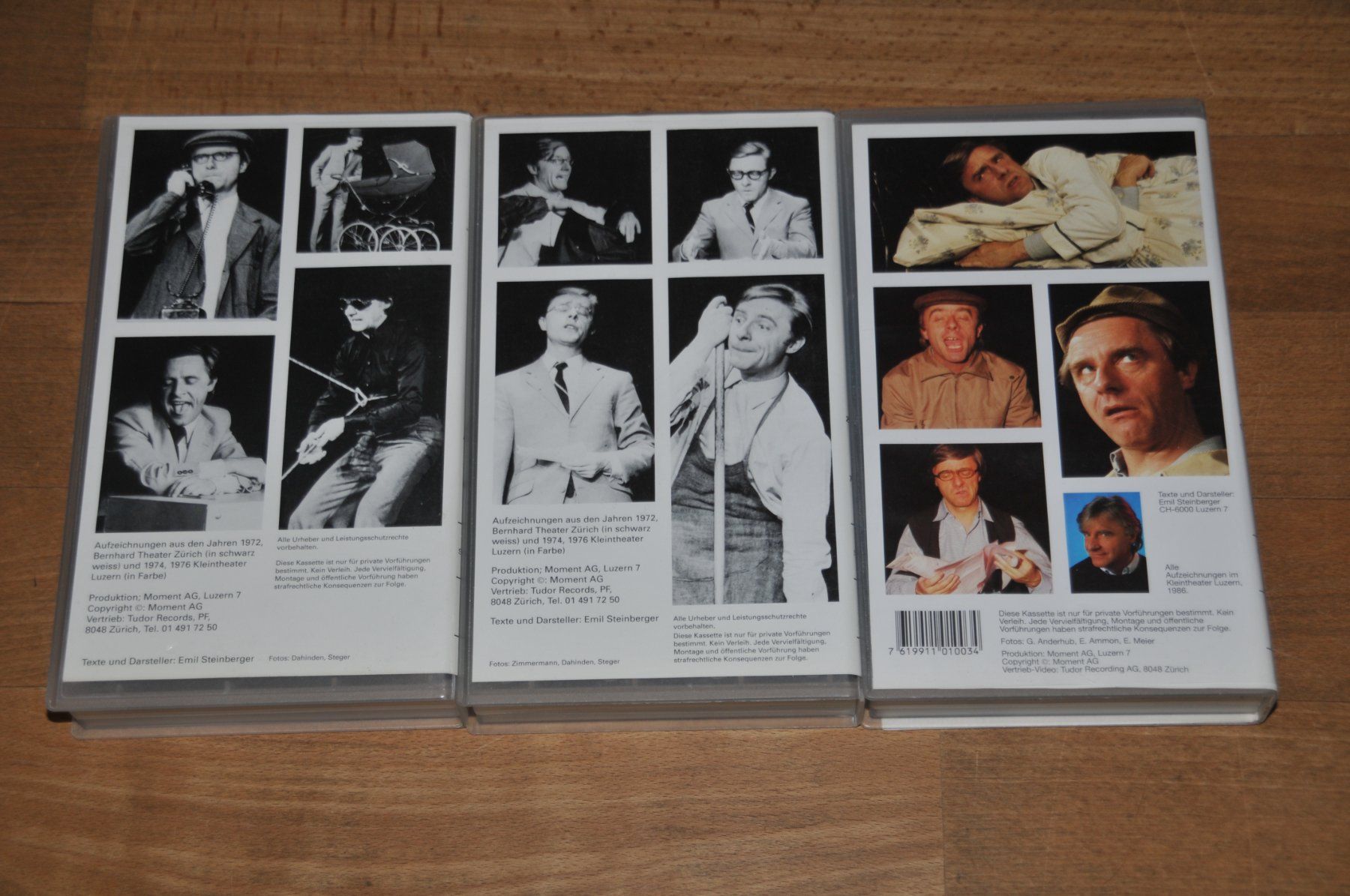 Tutti i VHS: VHS, Emil Steinberger - Videokassetten - 3 Stk – Usato da Winterthur venduto da Schwestere 1