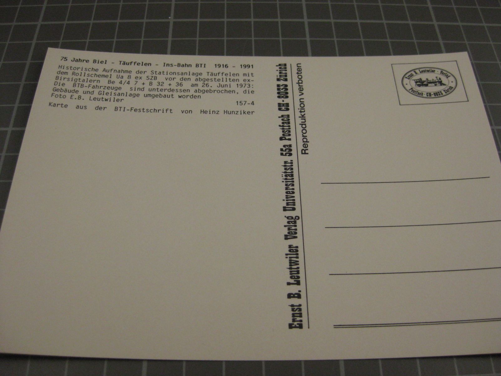 Cartoline postali: AK Täuffelen Depot mit Zug – Nuovo (secondo la descrizione) da Malters venduto da Marosko 1