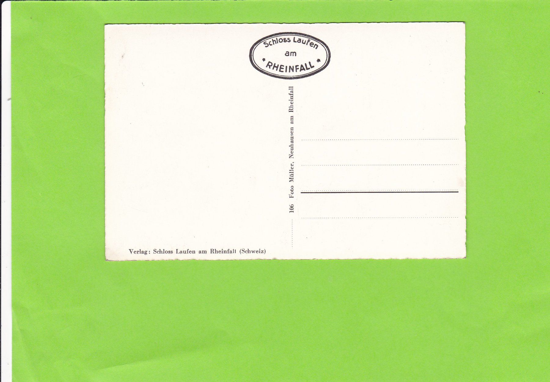 Cartes postales: Flugaufnahme Rheinfall – D'occasion à St. Peterzell par neckertal 1