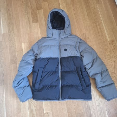Herren Puffer Winterjacke Adidas Weste Wendbar Grösse S