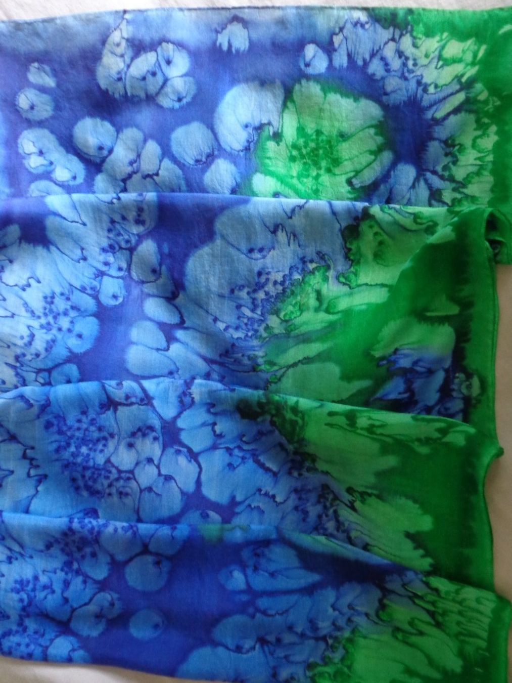 Foulard & Sciarpe: Handgemalte Seidenschal Damen – Nuovo (secondo la descrizione) da Tafers venduto da kor_jf9w 1
