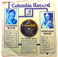 Josephine Baker, schöne Schellackplatte mit Original-Hülle