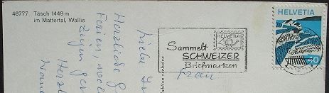 Cartoline postali: TÄSCH im Mattertal – Usato da Jona venduto da philajona 1